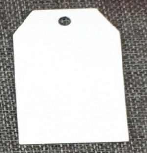 Label wit traditioneel MIDI (7,0x4,0cm/100 stuks)