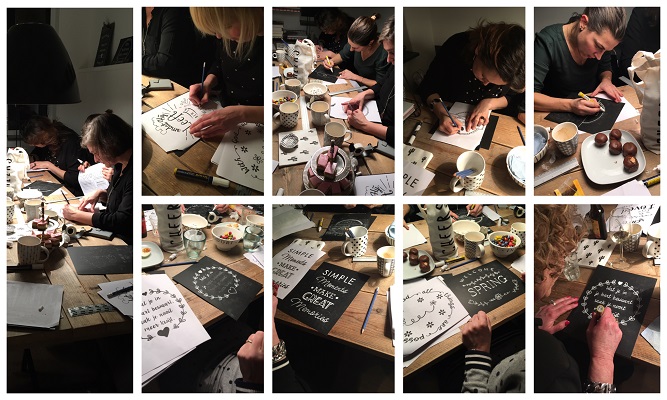 Workshop handletteren