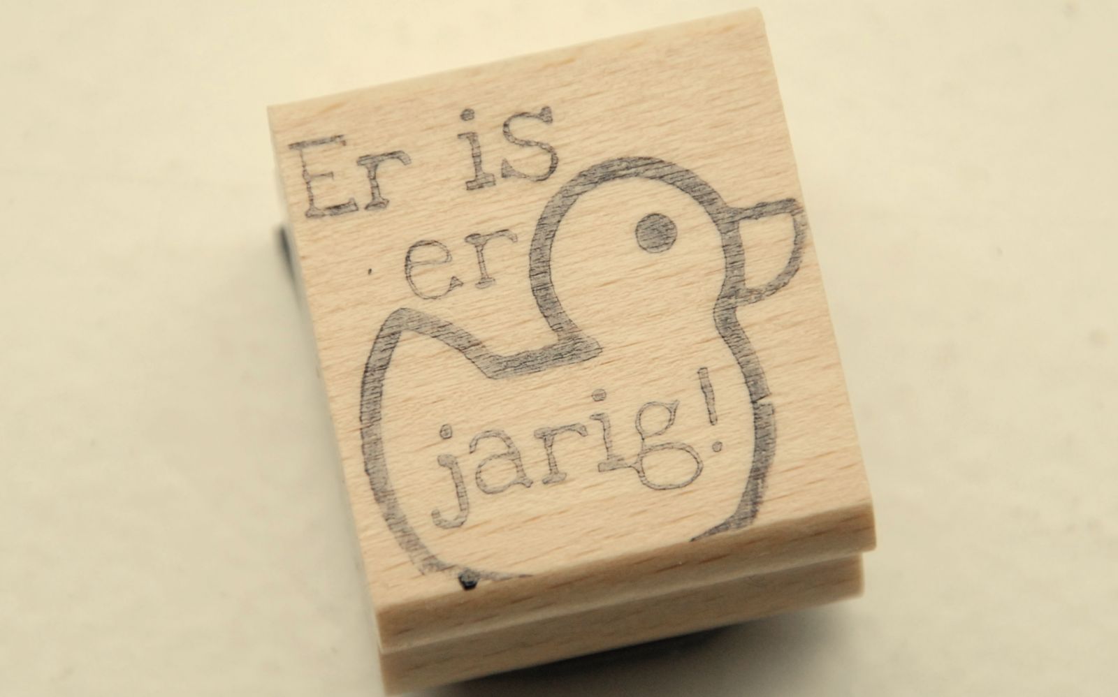 Stempel van jouw tekst