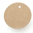 Ronde kraft labels extra groot (10 cm/10 stuks)