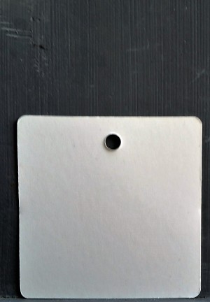 Wit label vierkant (6x6 cm/10 stuks)