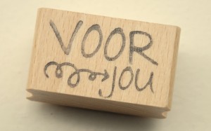 Rechthoekige handstempel