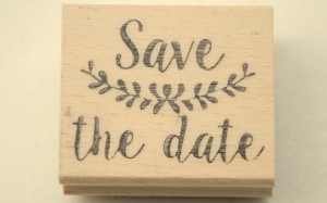 Handstempel save the date