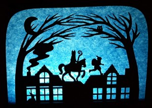 Silhouet Sinterklaas