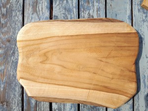 Teak serveerbord graveren