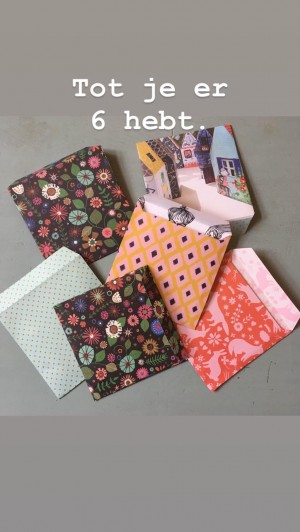 6 enveloppen maken