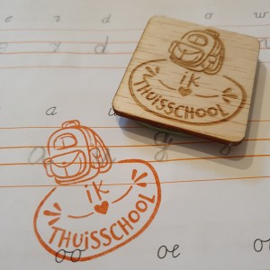 thuisschool stamp