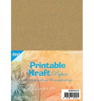 Printable Kraft paper A5 (25 stuks)