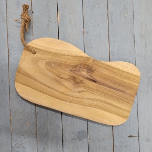 Teak plateau met touw