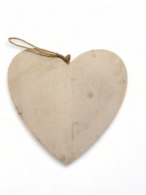 Groot houten hart graveren