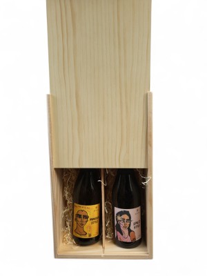 2 fles Champagnekist graveren